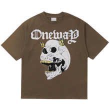 Load image into Gallery viewer, Brown skull T-shirt
